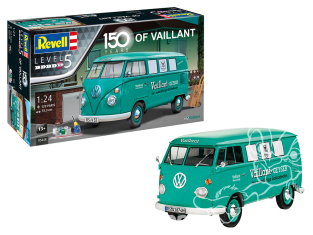 Revell maquette voiture 05648 Set cadeau 150 years of Vaillant VW T1 Bus 1/24