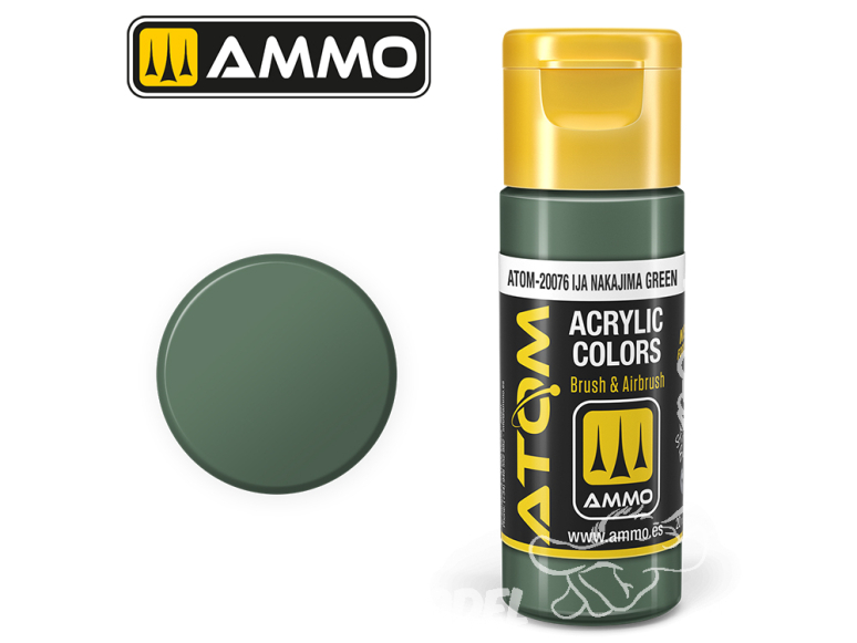 ATOM MIG peinture acrylique 20076 Vert IJA Nakajima / IJA Nakajima green 20ml