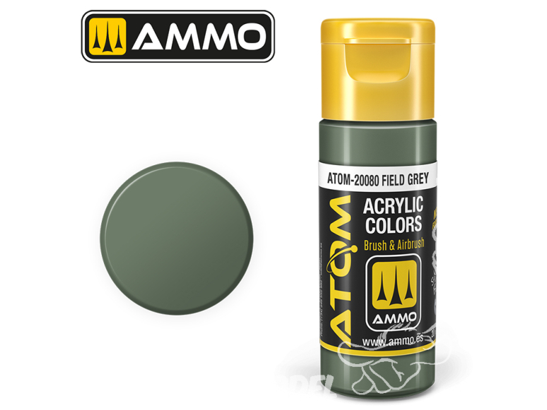 ATOM MIG peinture acrylique 20080 Gris champs - Field grey 20ml