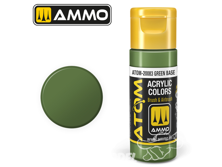 ATOM MIG peinture acrylique 20083 Base verte - Green Base 20ml