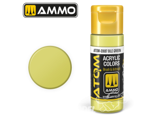 ATOM MIG peinture acrylique 20087 Vert biliaire - Bile Green 20ml