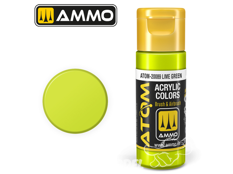 ATOM MIG peinture acrylique 20089 Vert citron - Lime Green 20ml