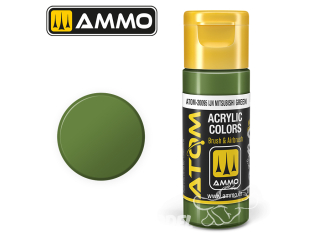 ATOM MIG peinture acrylique 20095 Vert Mitsubishi IJN - IJN Mitsubishi Green 20ml