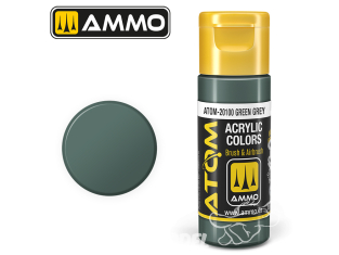 ATOM MIG peinture acrylique 20100 Vert gris - Green Grey 20ml