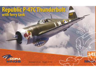 Dora Wings maquette avion DW48054 Republic P-47C Thunderbolt avec réservoir ferry 1/48