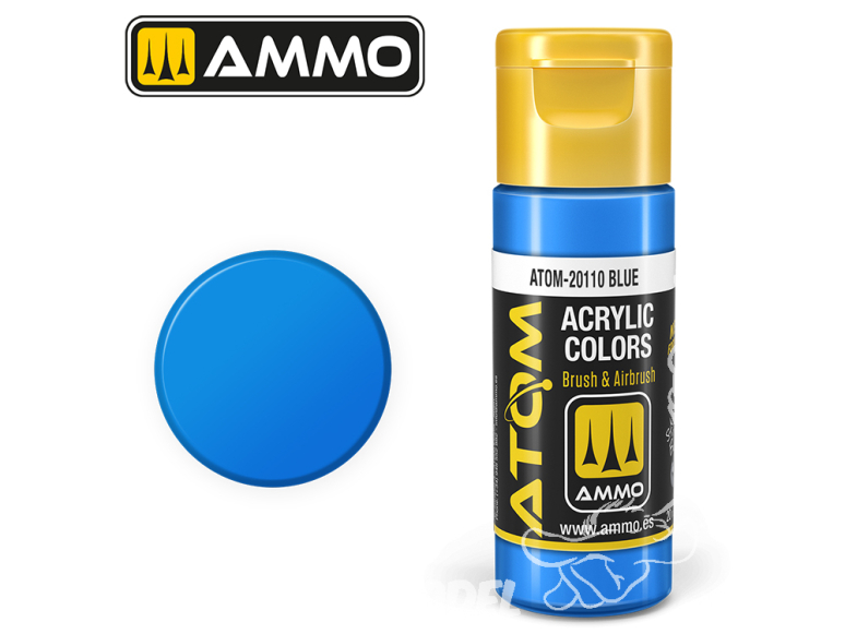 ATOM MIG peinture acrylique 20110 Bleu - Blue 20ml