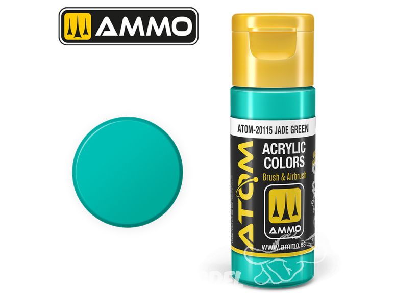 ATOM MIG peinture acrylique 20115 Vert jade - Jade Green 20ml