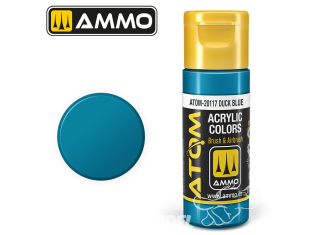 ATOM MIG peinture acrylique 20117 Bleu canard - Duck Blue 20ml