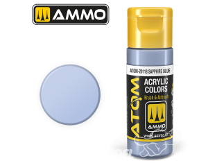 ATOM MIG peinture acrylique 20118 Bleu Saphir - Sapphire Blue 20ml