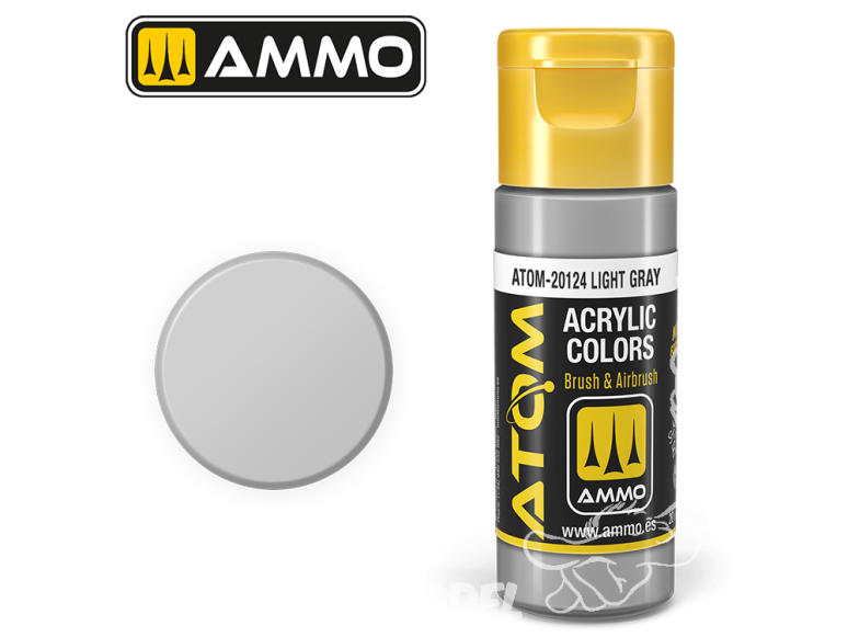 ATOM MIG peinture acrylique 20124 Gris clair - Light Gray 20ml