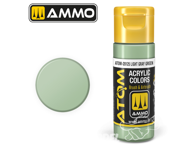 ATOM MIG peinture acrylique 20125 Gris Vert Clair - Light Gray Green 20ml