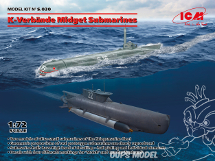 Icm maquette sous-marin S.020 Sous-marins miniatures K-Verbände 1/72