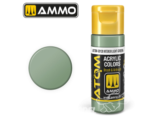 ATOM MIG peinture acrylique 20128 Vert clair intérieur - Interior Light Green 20ml
