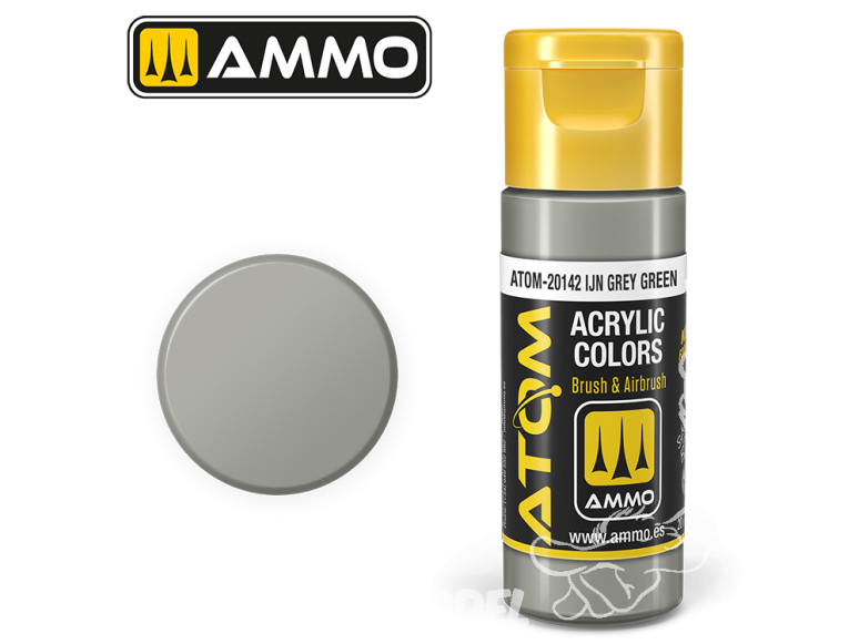 ATOM MIG peinture acrylique 20142 Gris Vert IJA - IJA Grey Green 20ml