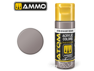 ATOM MIG peinture acrylique 20149 Marron Gris - Grey Brown 20ml