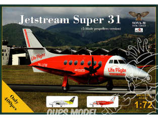 SOVA-M maquette avion 72053 Jetstream Super 31 hélices 5 pales version 1/72