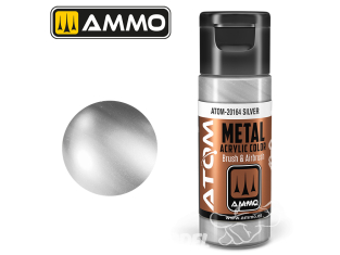 ATOM MIG peinture acrylique 20164 Argent - Silver 20ml