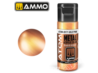 ATOM MIG peinture acrylique 20171 Or Rose - Gold Pink 20ml