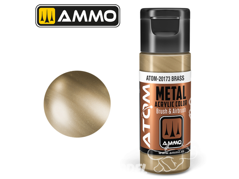 ATOM MIG peinture acrylique 20173 Laiton - Brass 20ml