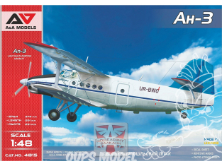 AA Models maquette avion 4815 Antonov An-3 Biplan utilitaire à turbopropulseur 1/48
