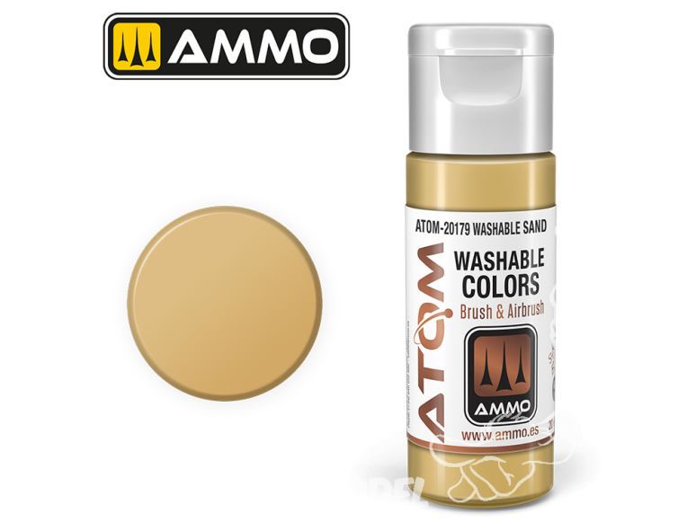 ATOM MIG peinture acrylique 20179 Sable Lavable - Washable Sand 20ml