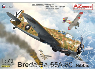 AZ Model Kit avion AZ7876 Breda Ba-65A-80 « Nibbio » au-dessus de l'Espagne 1/72