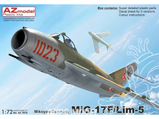 AZ Model Kit avion AZ7878 Mikoyan-Gourevitch MiG-17F/Lim-5 1/72