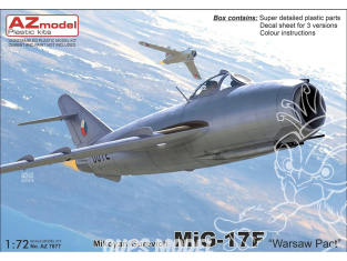 AZ Model Kit avion AZ7877 Mikoyan-Gourevitch MiG-17F Pacte de Varsovie 1/72