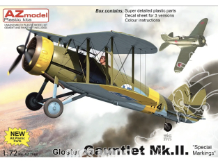 AZ Model Kit avion AZ7868 Gloster Gauntlet Mk. Marquage spéciaux 1/72
