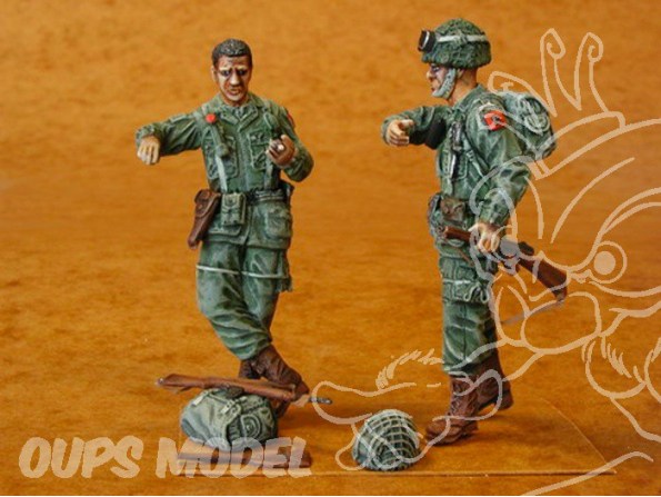 CMK figurine f35005 PARACHUTISTES US 1/35