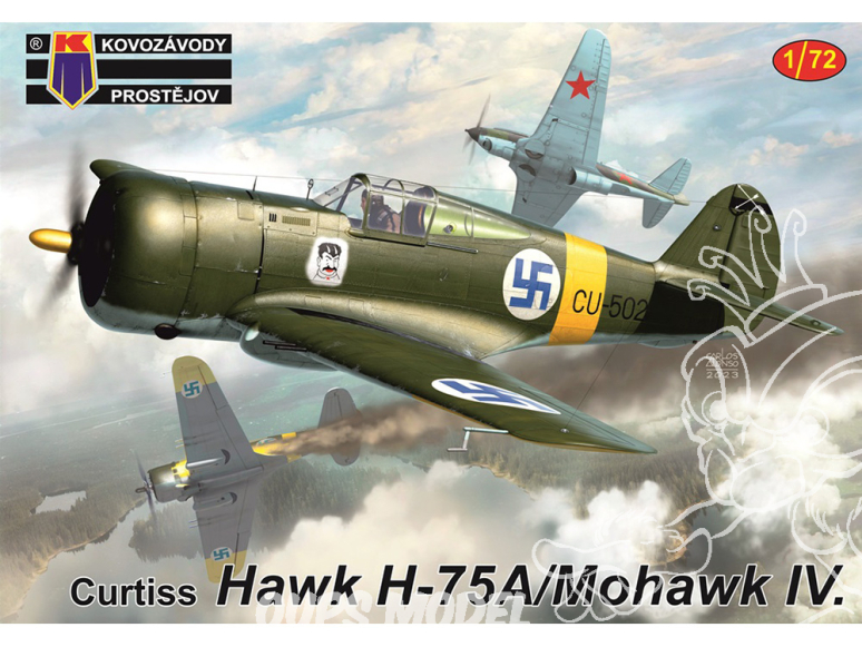 KP Model Kit avion 0420 Curtiss Hawk H-75A/Mohawk IV 1/72