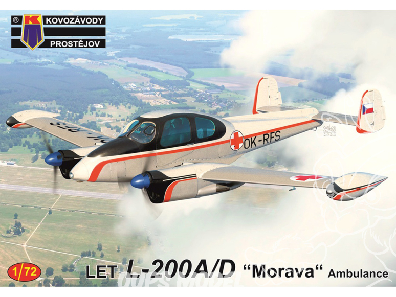 KP Model kit avion KPM0423 Let L-200D "Morava Ambulance 1/72