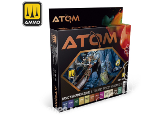 MIG peinture Atom 20707 Set peinture Couleurs Basiques Wargames Set 2 12 x 20ml