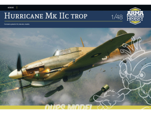 Arma Hobby maquette avion 40005 Hurricane Mk IIc trop 1/48