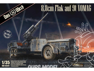 DAS WERK maquette militaire DW35024 8,8cm Flak auf 9t VOMAG 1/35