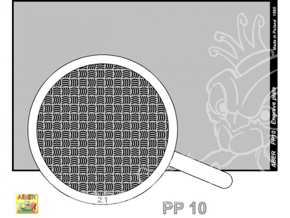 Aber PP10 plaque gravée (88 x 57mm) - pattern 10