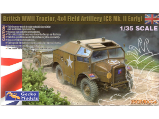 Gecko Models maquettes militaire 35GM0064 Tracteur d'artillerie de campagne 4x4 de l'armée britannique WWII C8 Mk.II 1/35