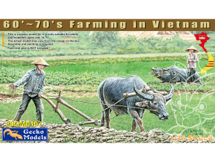 Gecko Models maquettes militaire 35GM0107 Ensemble de buffle au travail Sud Vietnam 1960-1970 1/35