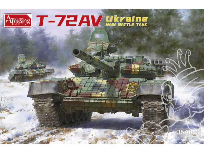 Amusing maquette militaire 35A063 T-72AV Ukraine 1/35