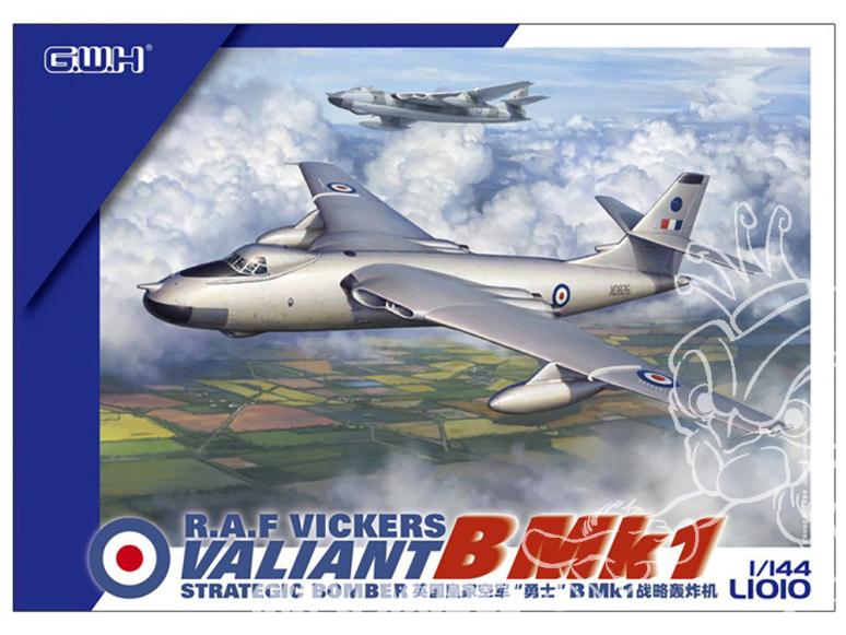 Great Wall Hobby maquette avion L1010 R.A.F. Valaint B Mk1 Bombardier Stratégique 1/144