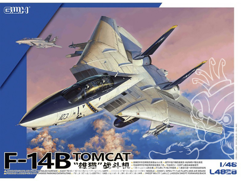 Great Wall Hobby maquette avion L4828 F-14B Tomcat 1/48