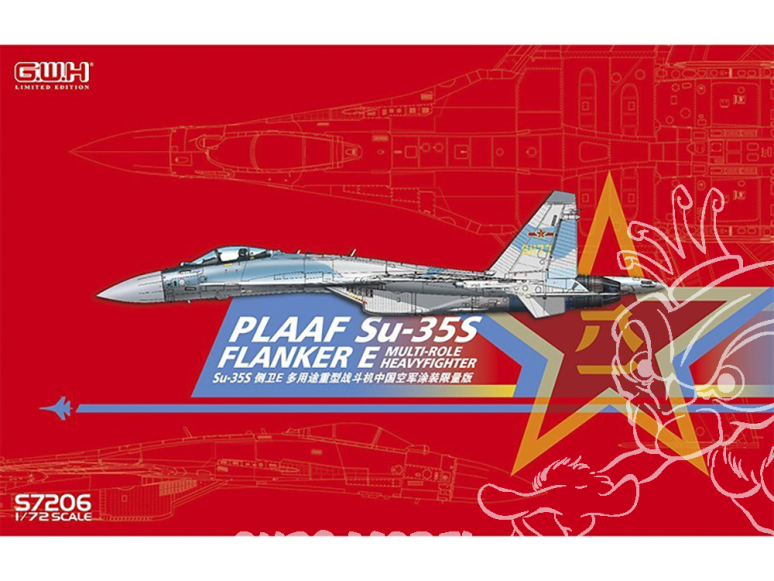 Great Wall Hobby maquette avion S7206 PLAAF Sukhoi SU-35S Flanker E 1/72 Edition Limitée