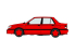 Hasegawa maquette voiture 20664 Isuzu Gemini (JT150) Irmscher Turbo « Couleur rouge » 1/24