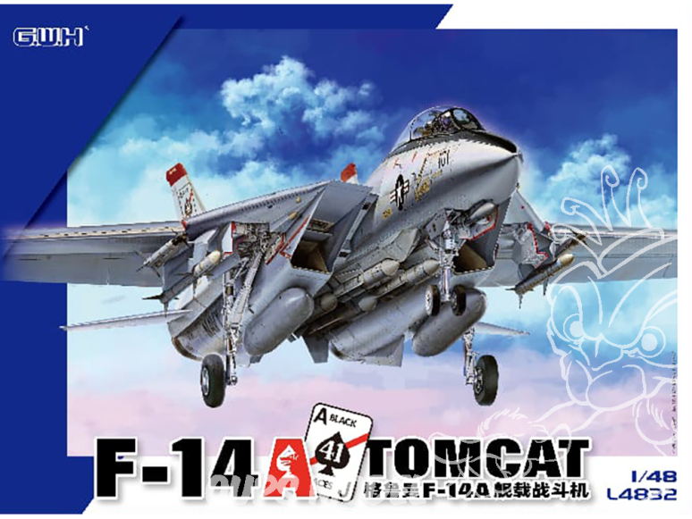 Great Wall Hobby maquette avion L4832 F-14A Tomcat 1/48