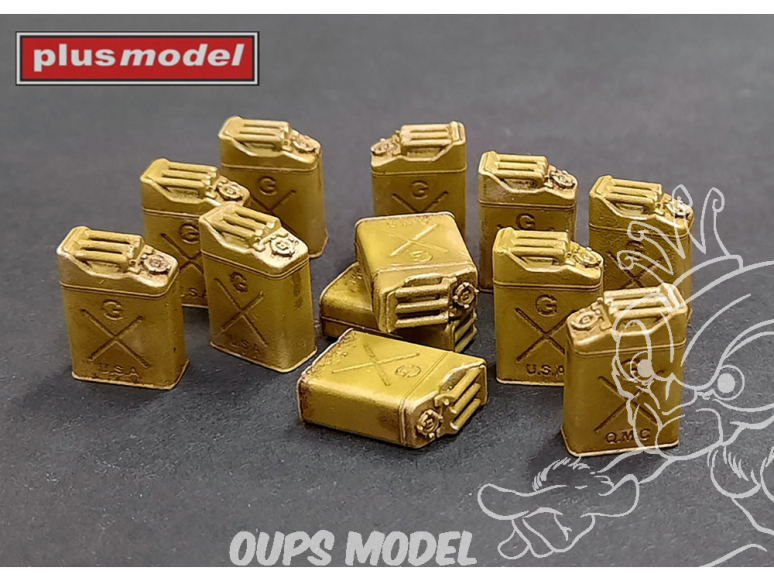 Plus Model Dp3037 Bidons de carburant américains impression 3D 1/35