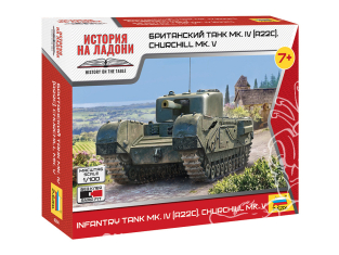 Zvezda maquette militaire 6294 Char britannique MK. IV (A22C), CHURCHILL MK. V1/100