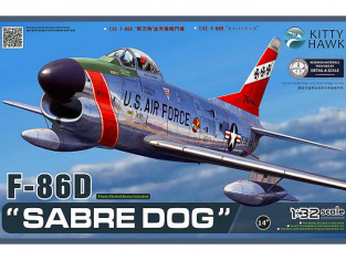 Kitty Hawk maquette avion 32007 NORTH AMERICAN F-86F SABRE-DOG 1953 1/32