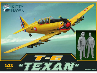 Kitty Hawk maquette avion 32002 North American T-6G TEXAN armée de l'air Algérie 1960 1/32