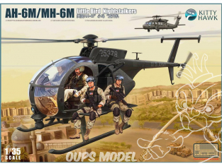 Kitty Hawk maquette hélicoptère kh50004 H-6J/MH-6J "LITTLE BIRD" avec figurines 1/35