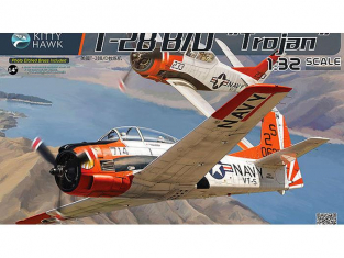 Kiity Hawk maquette avion KH32014 NORTH AMERICAN T-28B/D TROJAN (FENNEC) ARMEE DE L AIR 1960 1/32